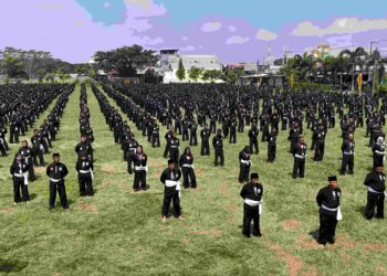 Ribuan Calon Warga PSHT Kabupaten Kediri Jalani Uji Kelayakan Tingkat 1